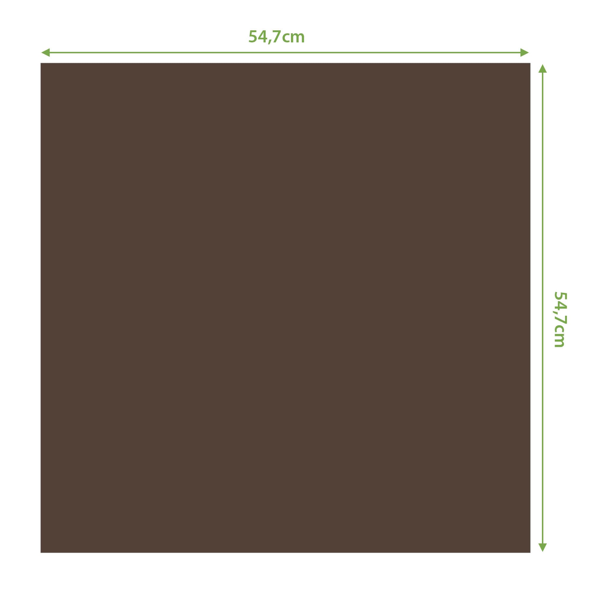Banjado Möbelfolie Schokobraun Tischfolie 55x55 Uni