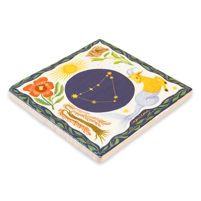 Storytiles Delft Blue Capricorn Fliese Steinbock 13x13 cm