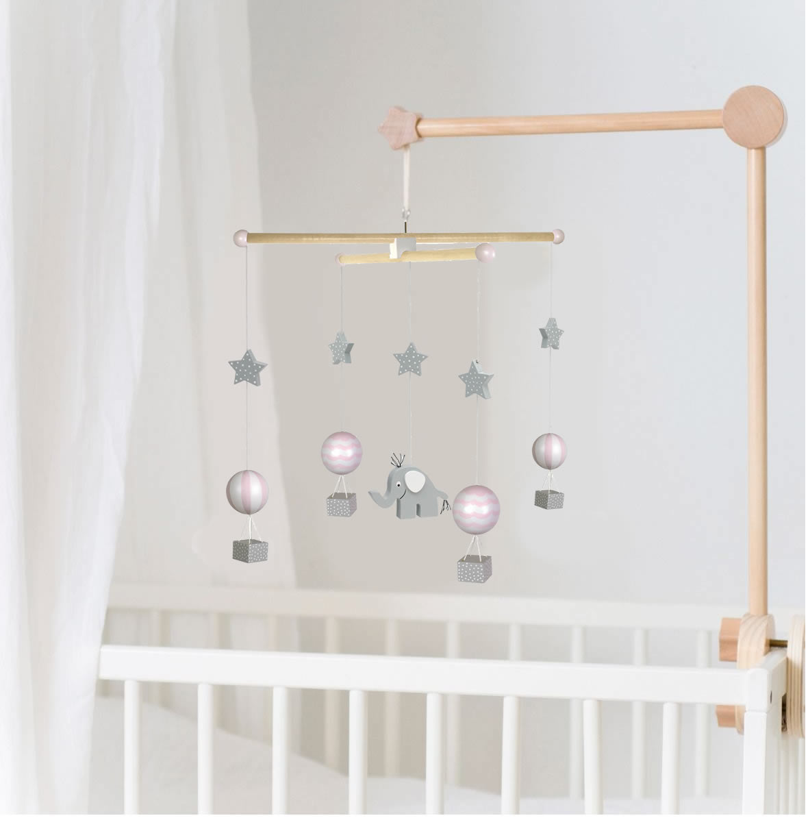 JaBaDaBaDo T234 Mobile-Arm Holz Braun Mobile-Halter