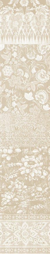 Mineheart Arts & Crafts Patchwork Tapete Beige Panel-A