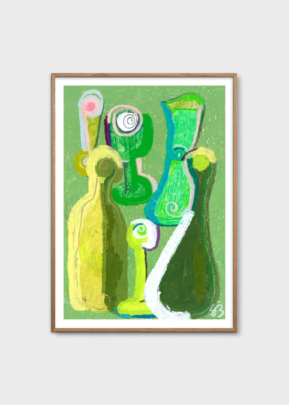 The Poster Club Art Prints Green Tableware Poster 30x40 cm Grün