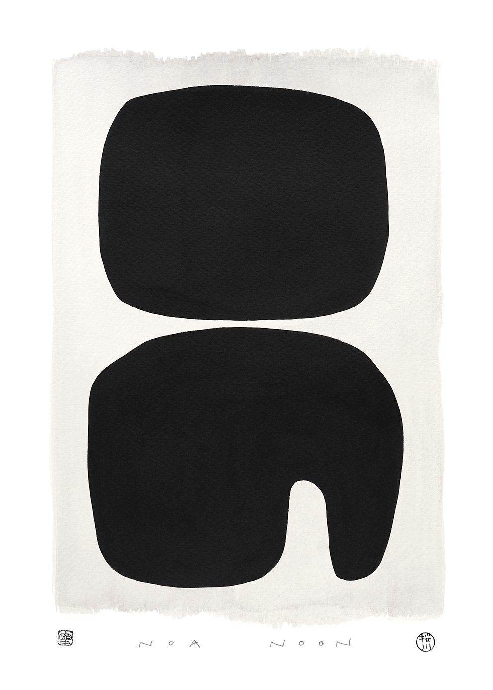 The Poster Club Venezia Pigments Kunstdruck A4 schwarz weiß