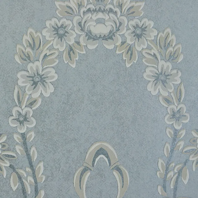 Mineheart Wimpole Tapete Hellblau 53cmx10m Floral