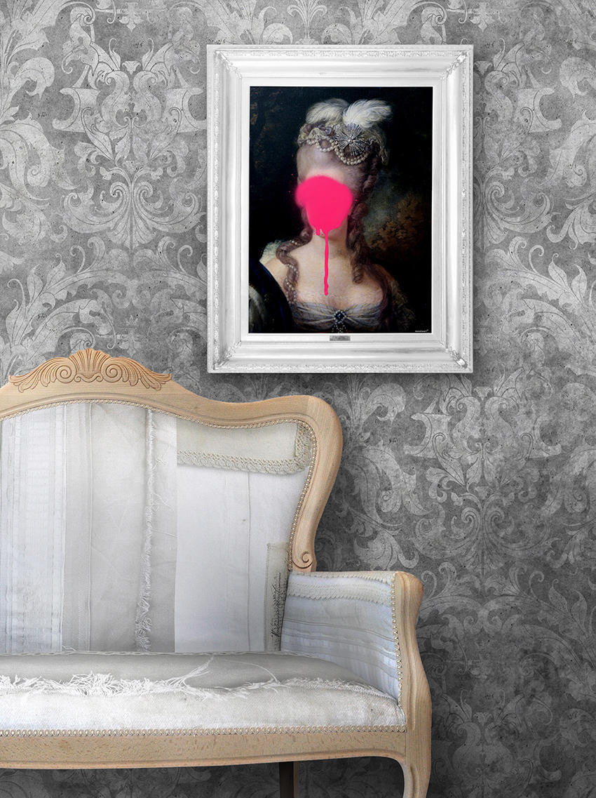 Mineheart Light Urban Concrete Damask Tapete Grau 70cm