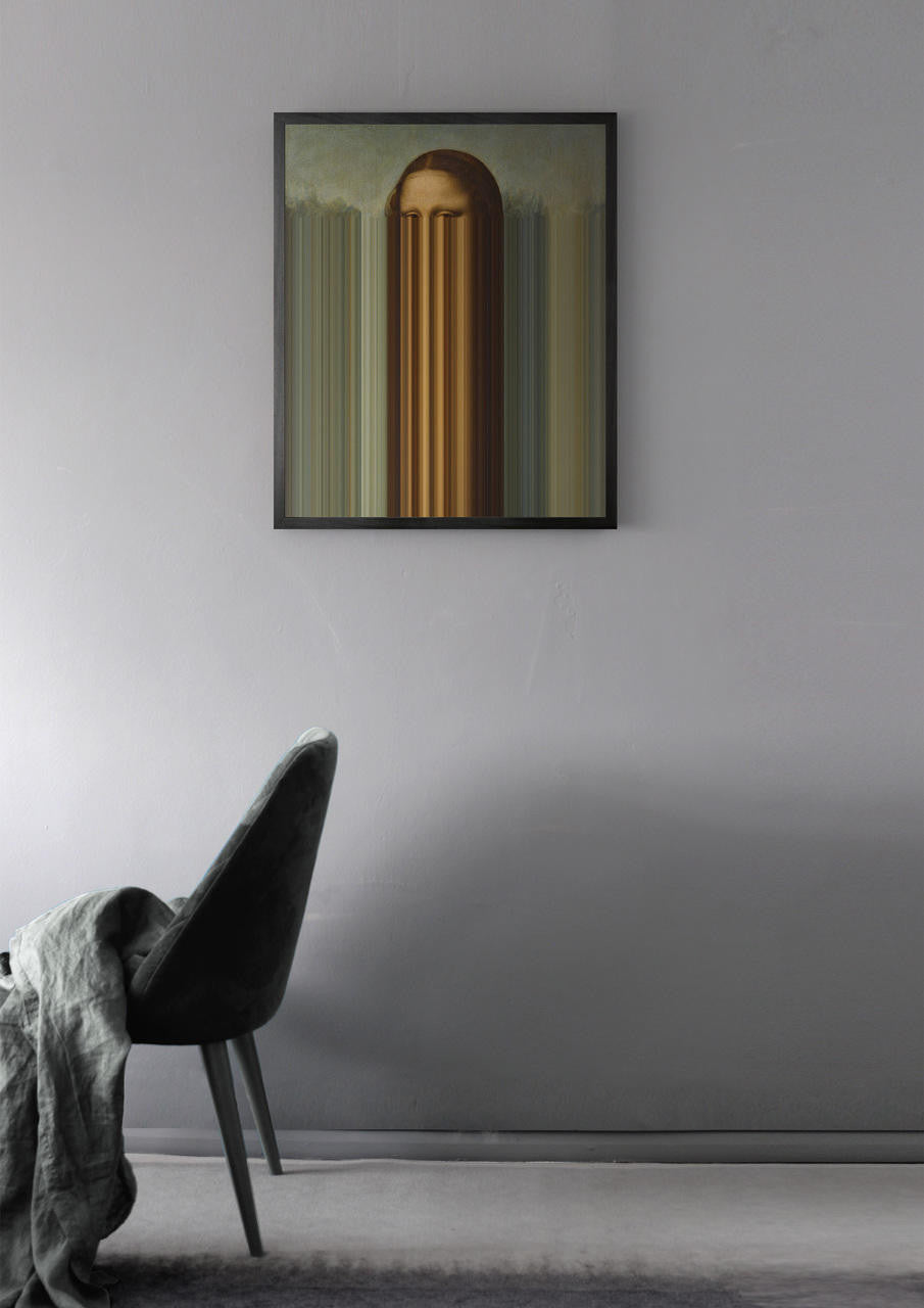 Mineheart Wall Art Mona Lisa Stripes Leinwandbild 40x50cm Streifen