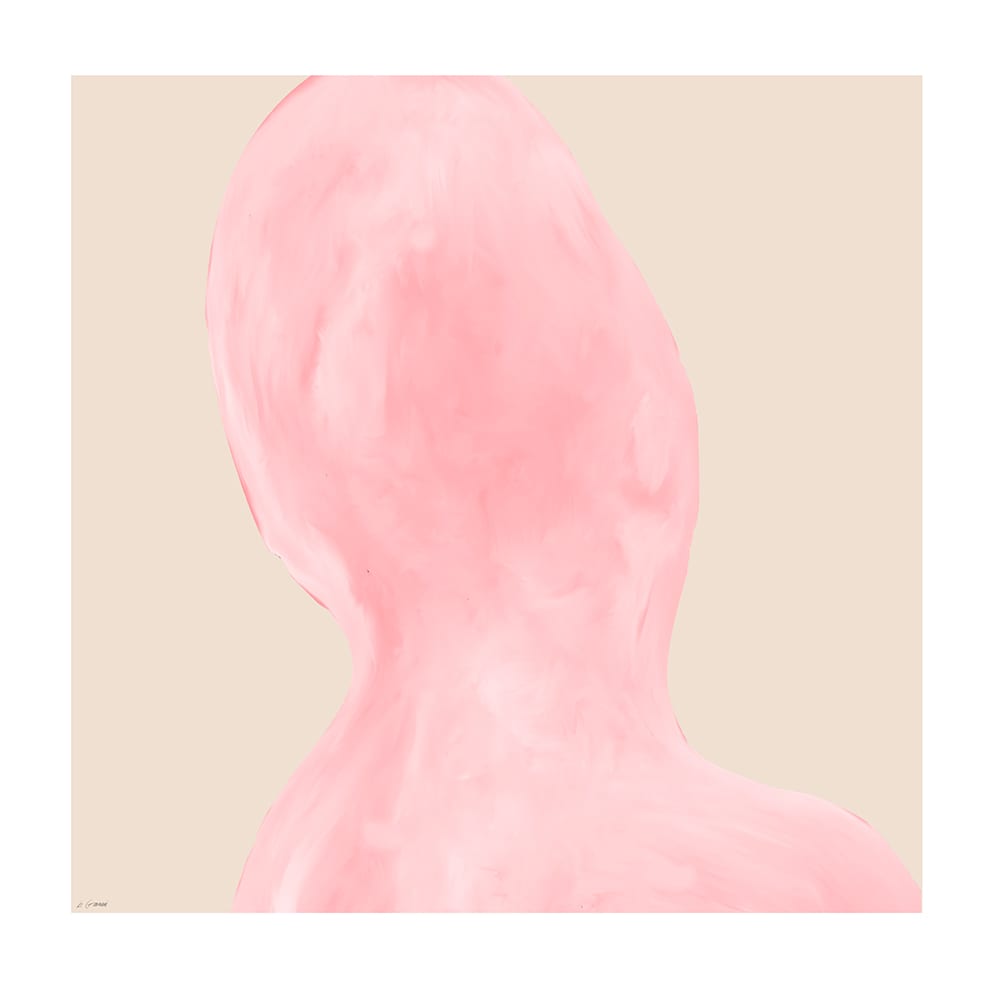 The Poster Club Art Prints Abstraction Poster 50x50 cm Rosa