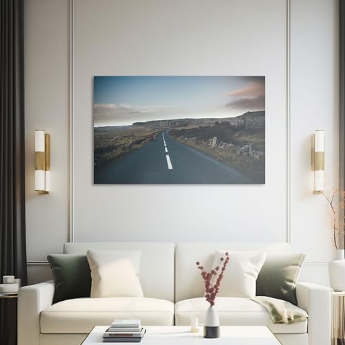 Hustling Sharks Wandbilder Straße Landschaft Leinwandbild 30x40 cm