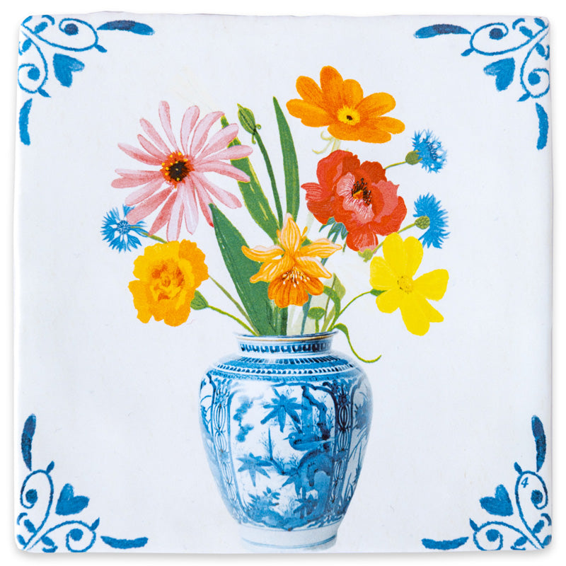 Storytiles Delft Blue Vase Wandfliese S 10x10 cm Liebe