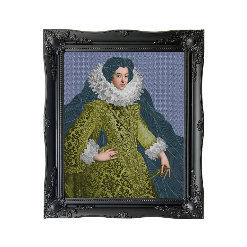 Mineheart Wall Art Noble Isabel Leinwandbild 61x81cm Grün