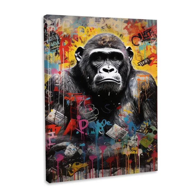 Hustling Sharks Wandbilder Gorilla Money Wandbild 30x45 cm