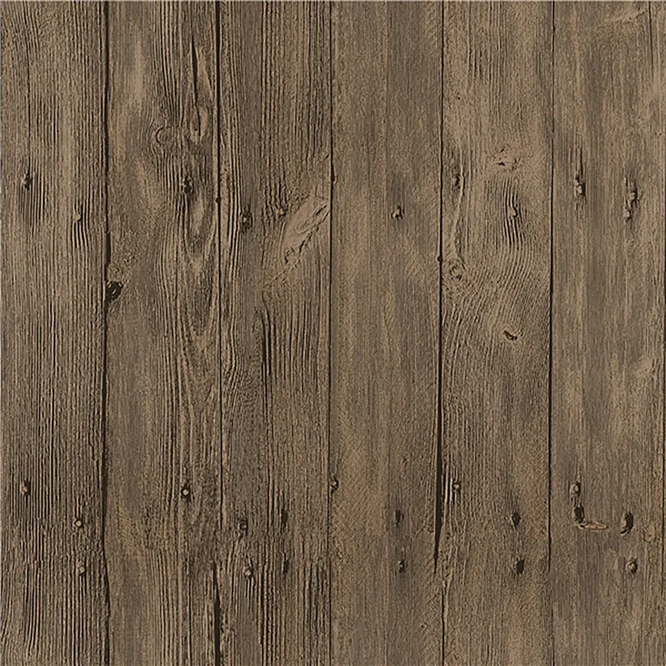 Mineheart Rustic Wood Tapete Braun Muster Holzoptik Paneel