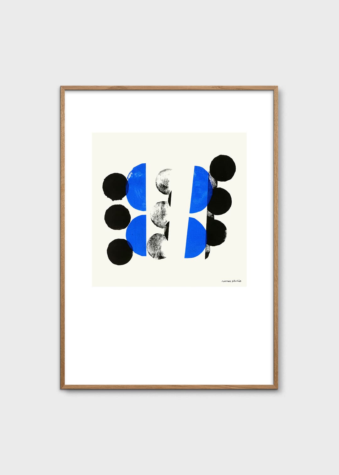 The Poster Club Art Prints Bleu à Part 03 Poster 30x40 blau