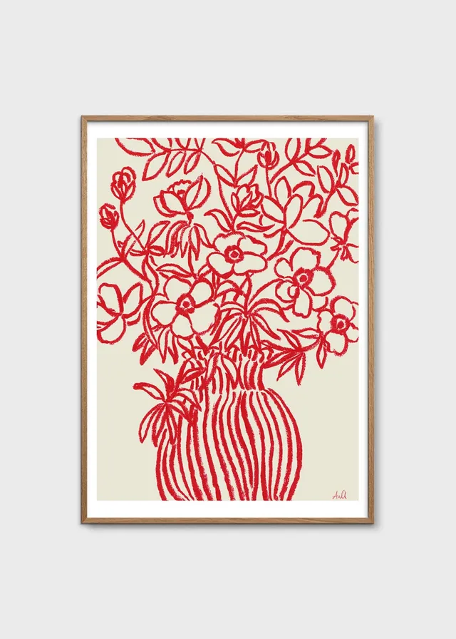 The Poster Club Poppy Studies I Poster 30x40 cm rot