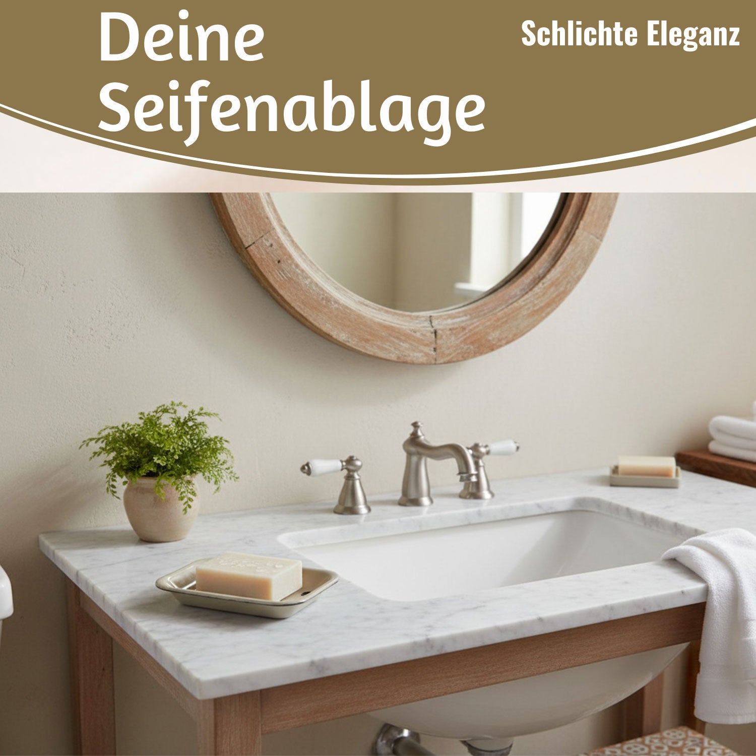 Ib Laursen Altum Seifenschale Emaille beige 15cm mit Ablauf 2-tlg