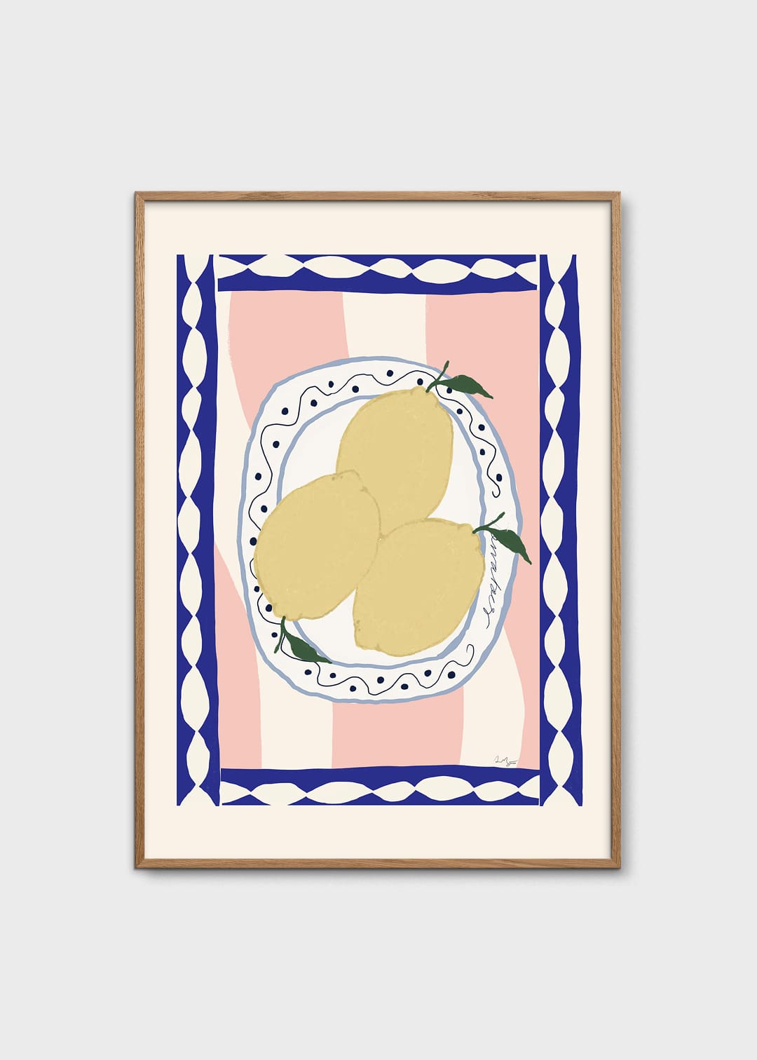 The Poster Club Wavy Table Kunstdruck 30x40 cm botanisch
