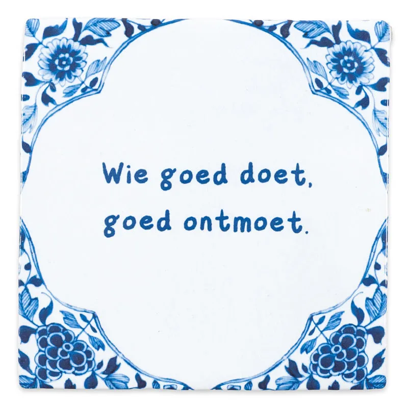 Storytiles Delft Blue Authentic Old Dutch Fliese 10x10 cm Text
