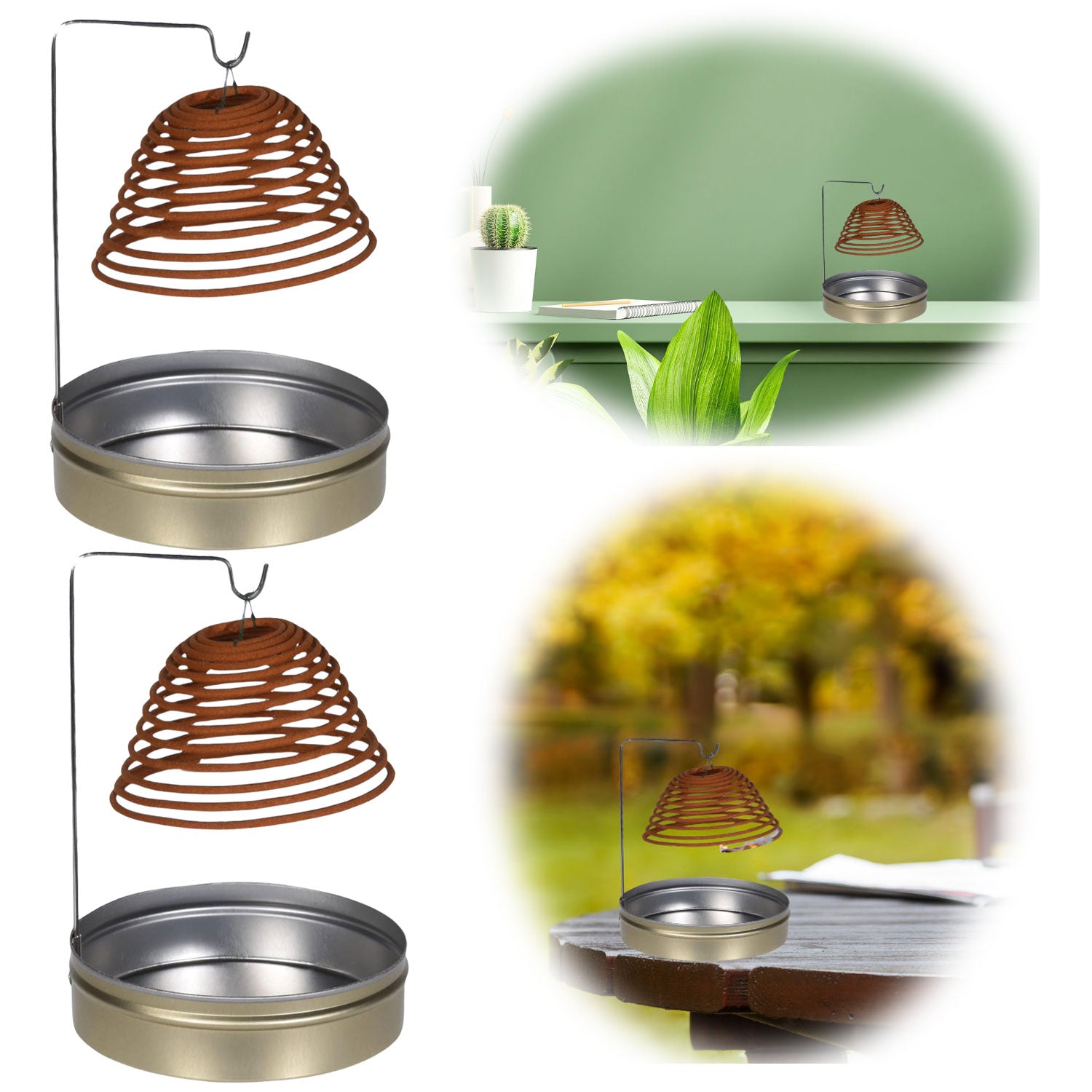 LS-LebenStil Citronella Räucherspirale hängend 6er Mückenschutz