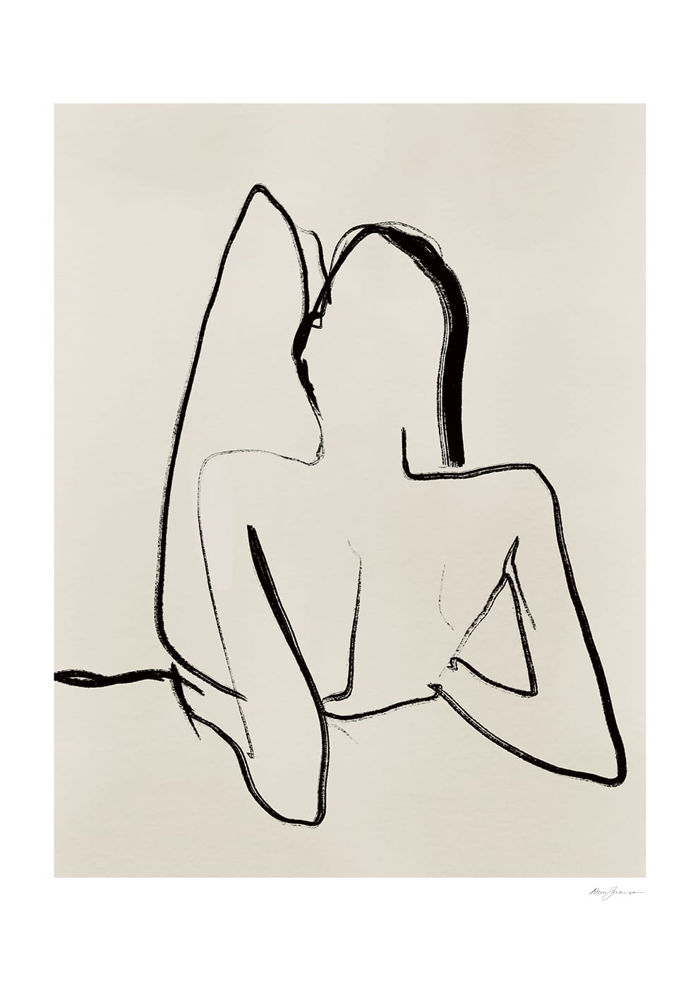 The Poster Club Art Prints Lueur Poster 30x40 cm beige minimalistisch