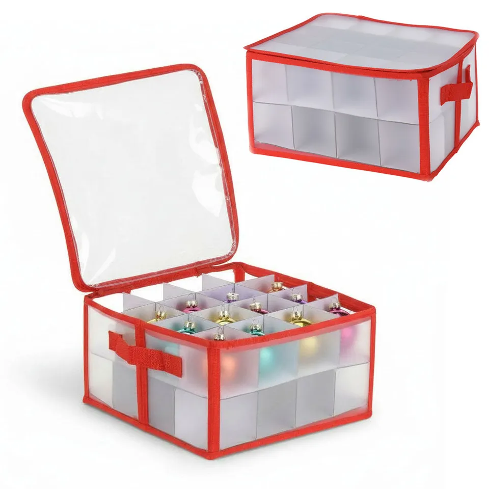 LS-LebenStil Aufbewahrungsbox 32 Weihnachtskugeln 30cm