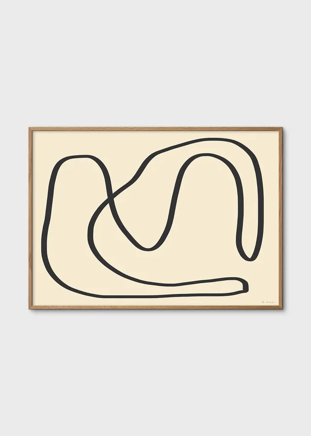 The Poster Club Wall Objects Simple Object 18 Poster 50x70 cm beige