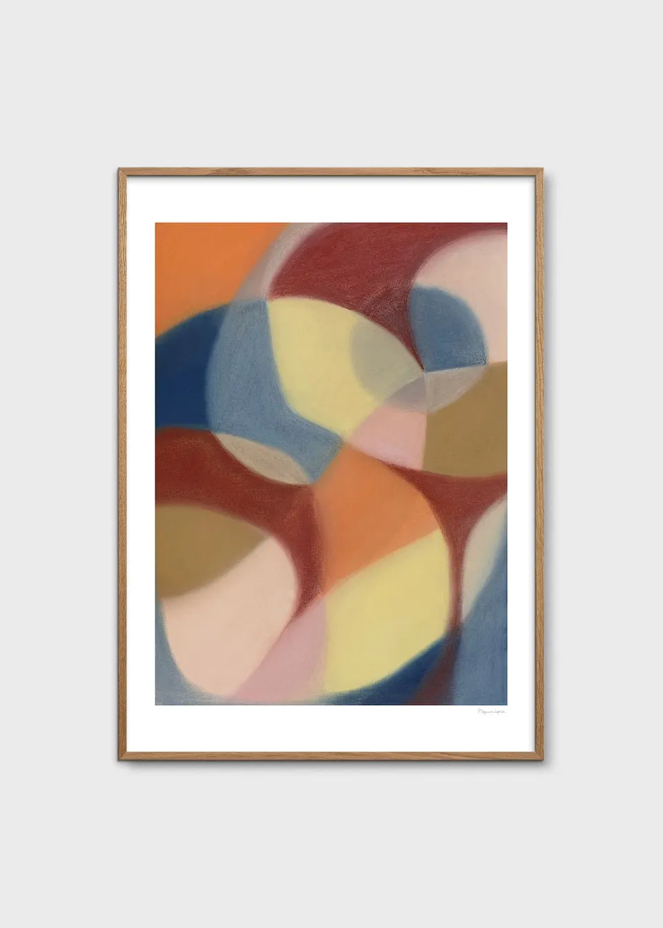 The Poster Club Art Prints Increase Poster A4 abstrakt blau