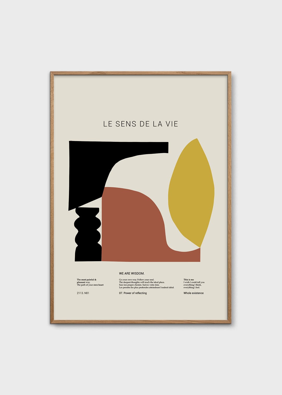 The Poster Club Art Prints Le Sens De La Vie Poster 30x40 cm