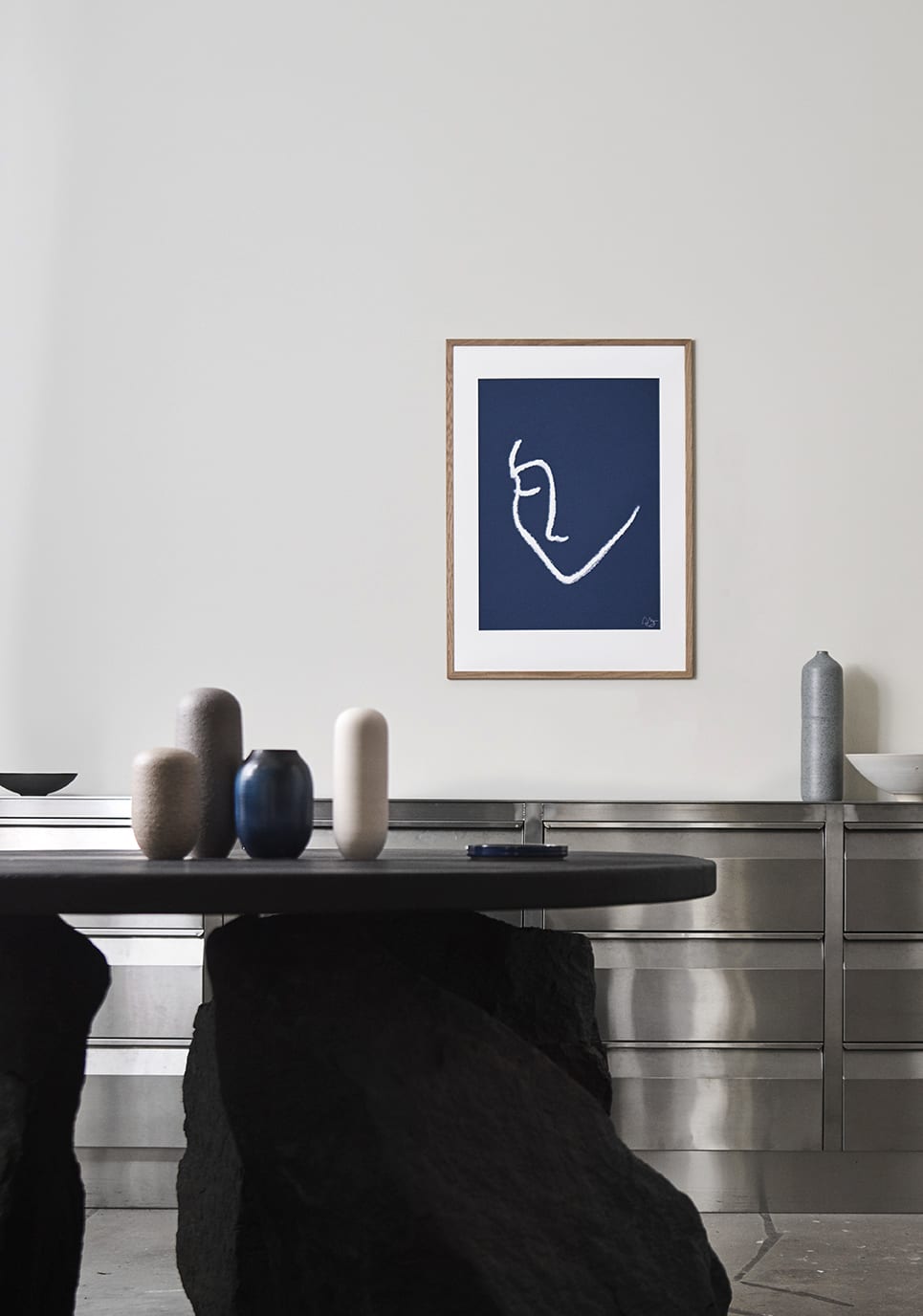 The Poster Club Lethe Poster 30x40 cm Blau Figurativ