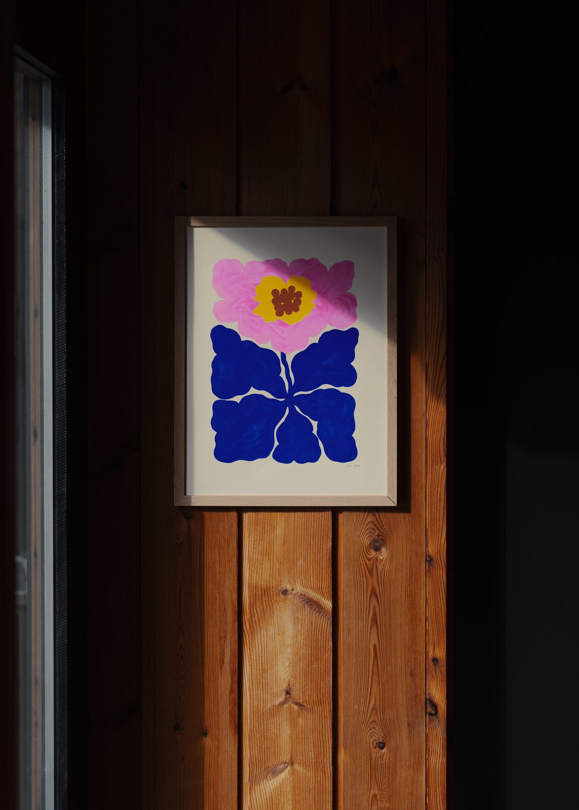 The Poster Club Just Bloomed Poster 30x40 cm Blumen blau