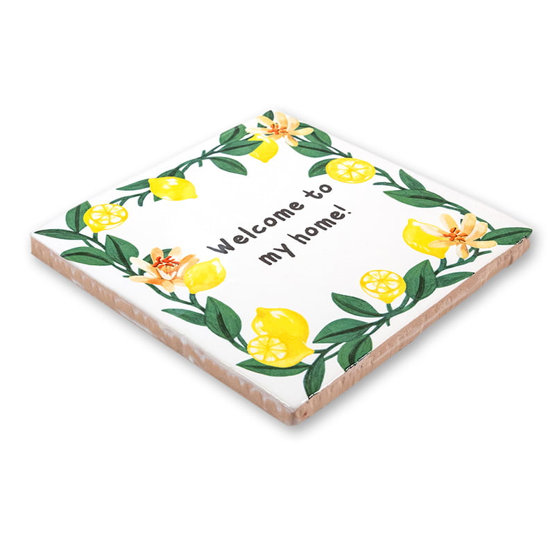 Storytiles Delft Blue Zitronen Wandfliese S 10x10 cm mit Text