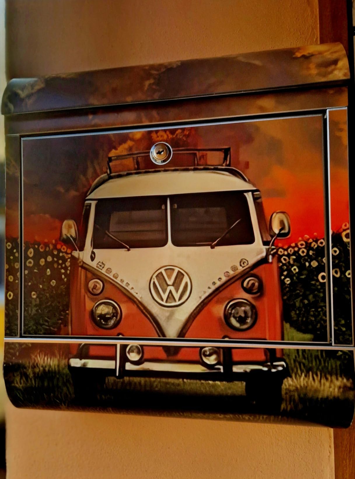 Banjado Briefkasten Wunschmotiv Edelstahl 38x43x12 ohne Namen