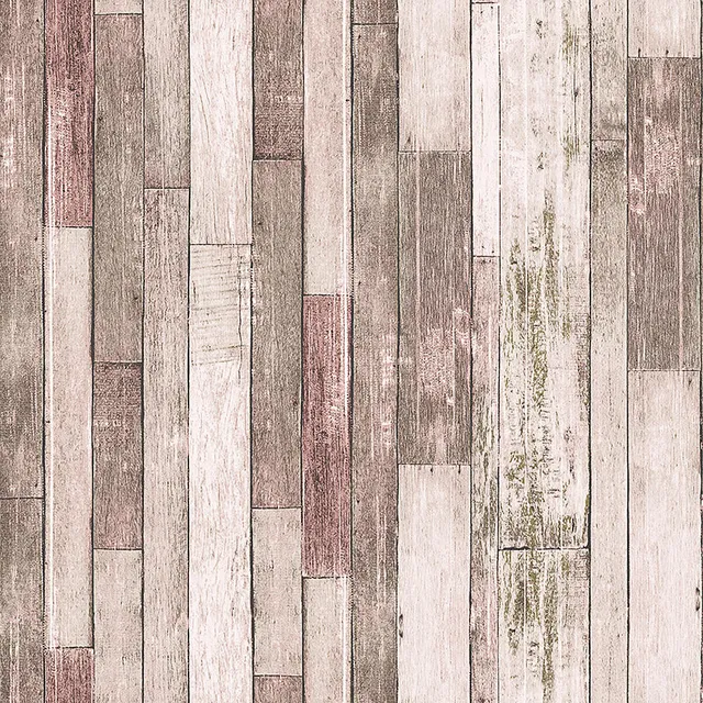 Mineheart Wallpaper Rustic Wood Effect Tapete Braun Holzoptik