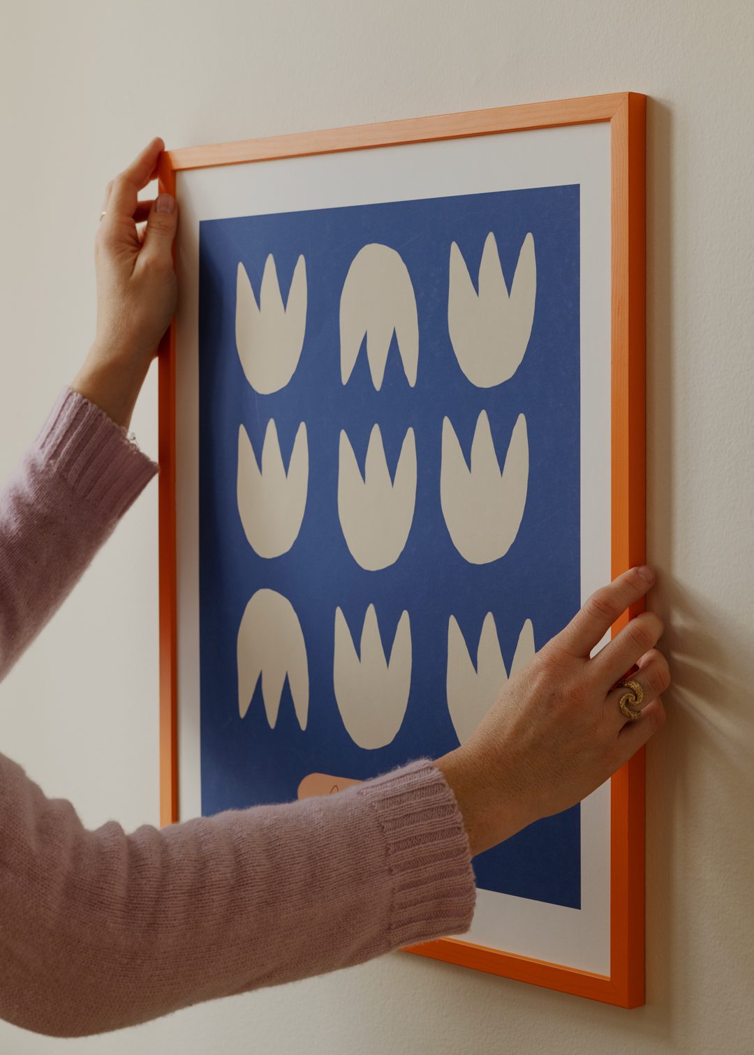 The Poster Club Frames Orange Wood Bilderrahmen 30x40 cm