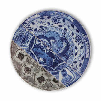 Mineheart Kintsugi Teller Porzellan 26,6 cm Gold