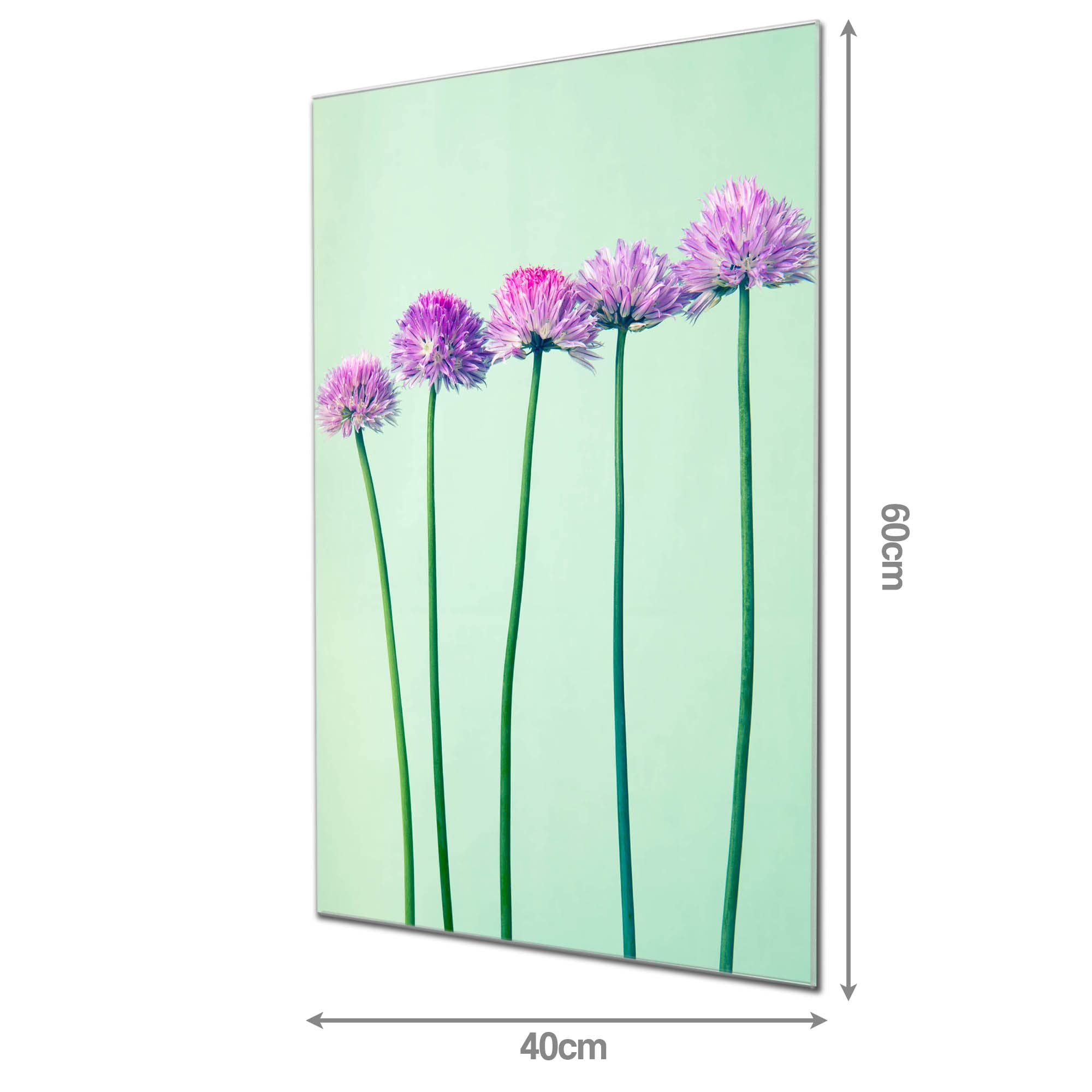 Banjado Magnettafel Klee in Reihe Glasboard 60x40cm Blumen