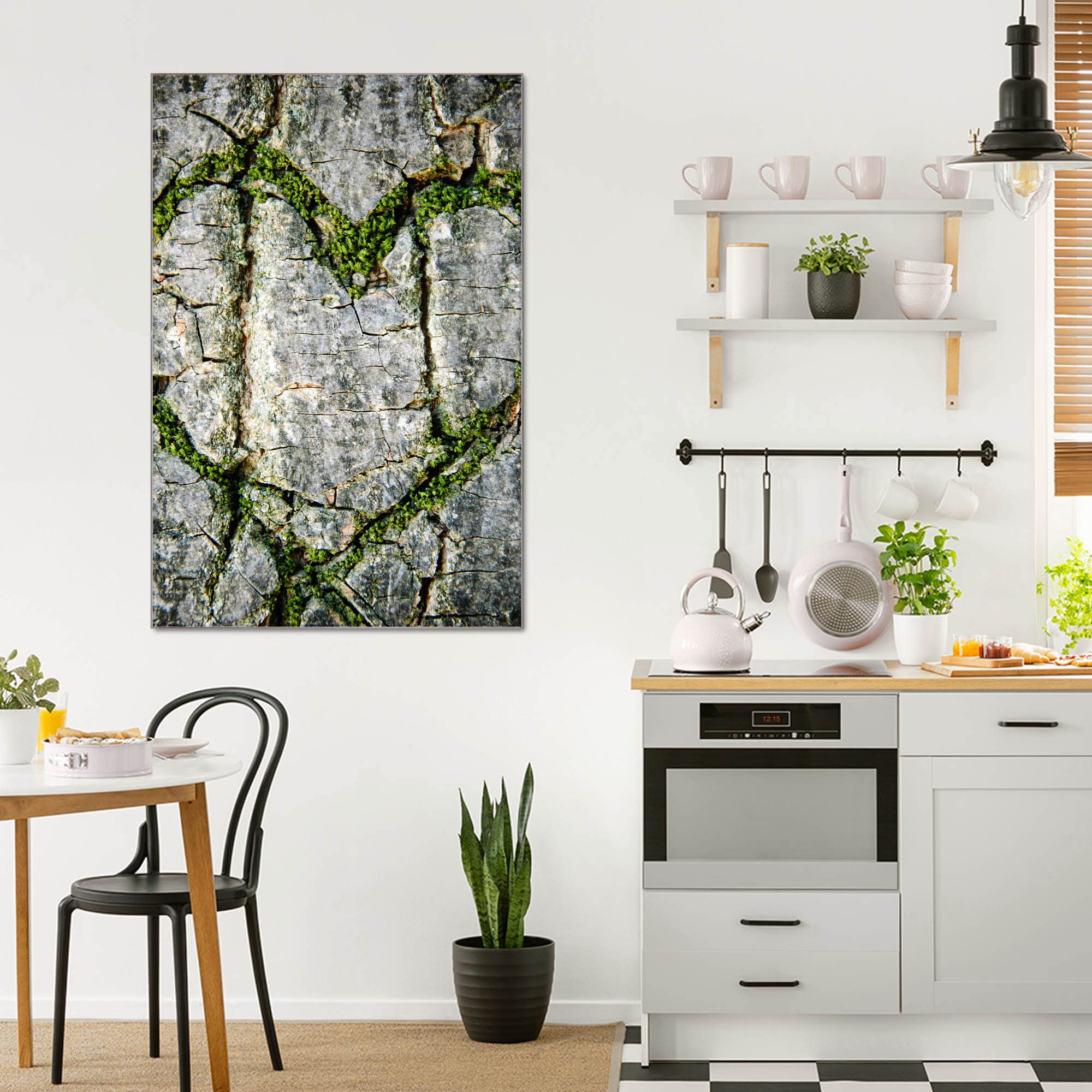 Banjado Magnettafel Herz Aus Moos Magnetboard 60x40 beschreibbar