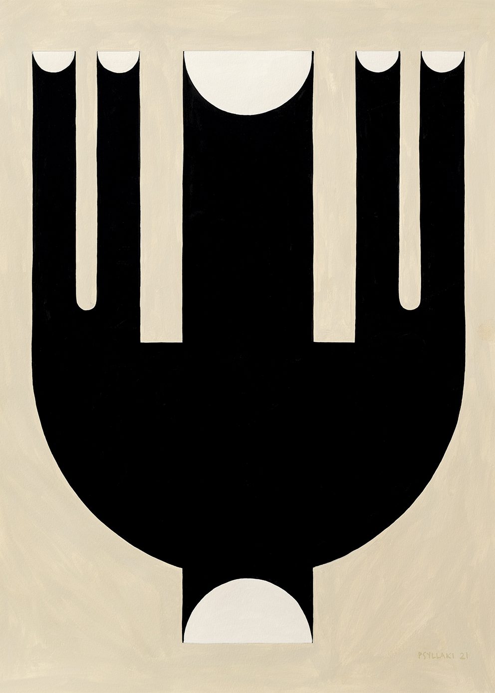 The Poster Club Five Openings Vase Poster 30x40 beige