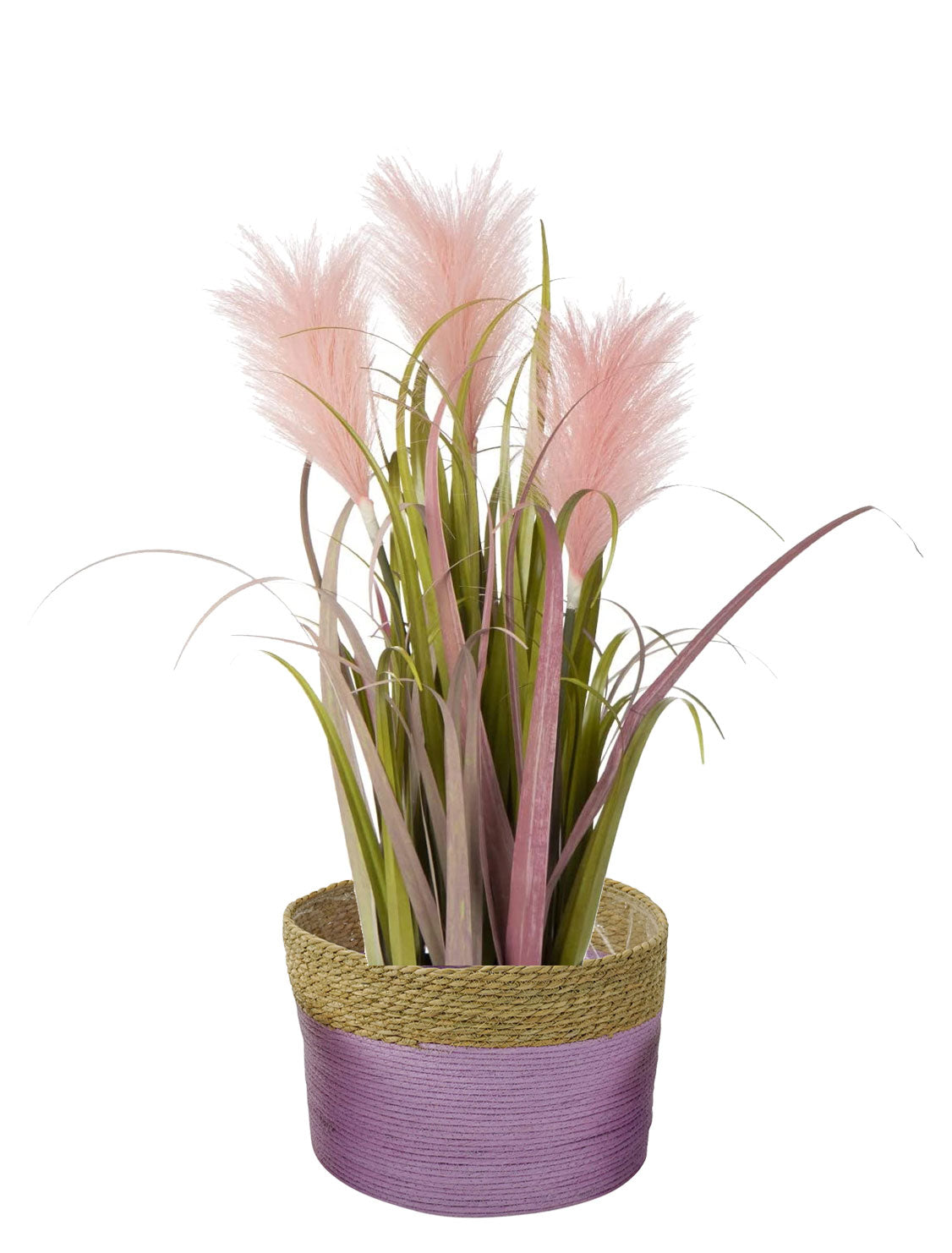 LS-LebenStil Garten & Camping Palma Seegras Übertopf Flieder 33cm