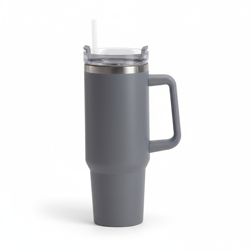 LS-LebenStil XL Trinkbecher Anthrazit 1200ml mit Griff