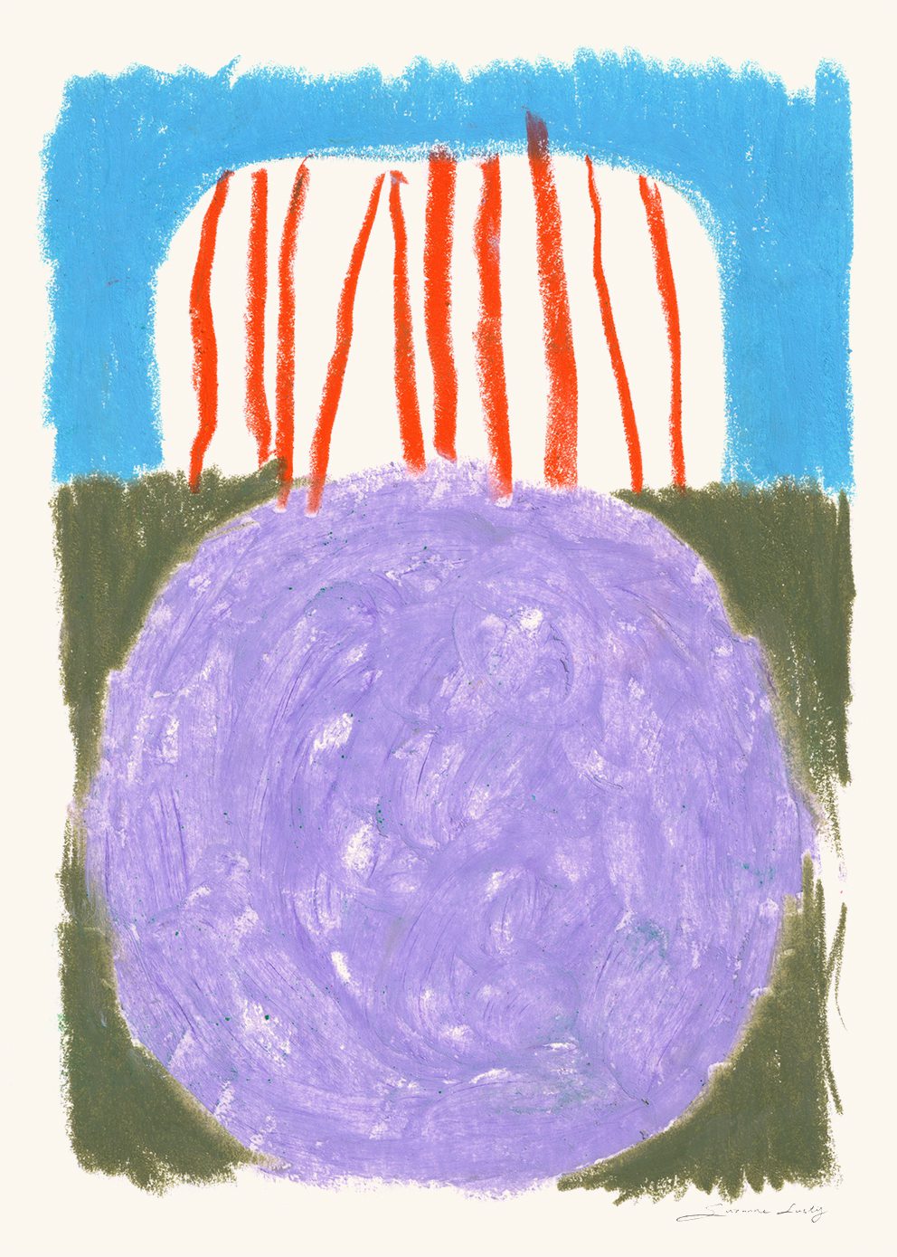 The Poster Club Art Prints Purplebello Poster 50x70 cm lila