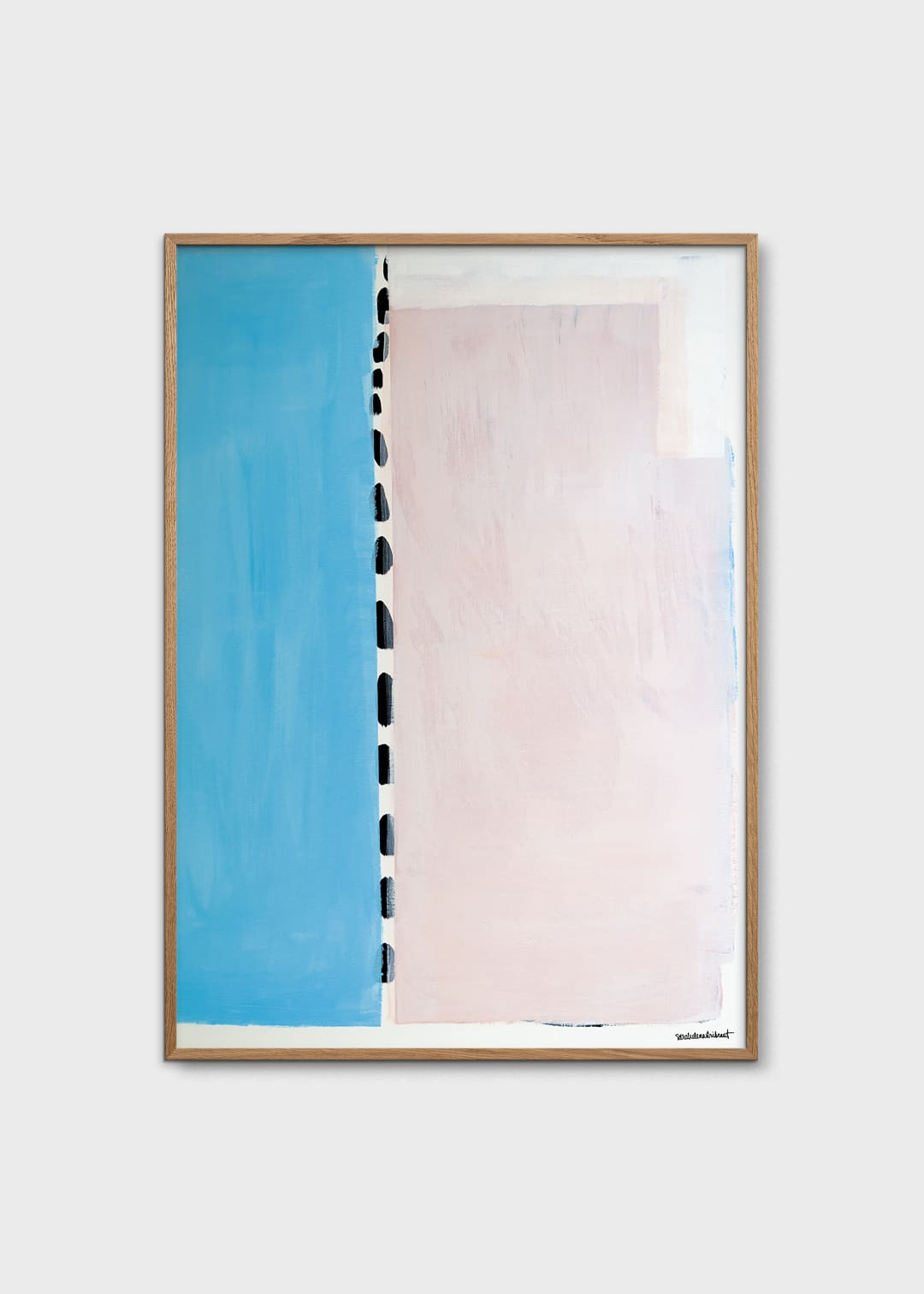 The Poster Club Art Prints Pool Kunstdruck 30x40 cm Blau-Rosa
