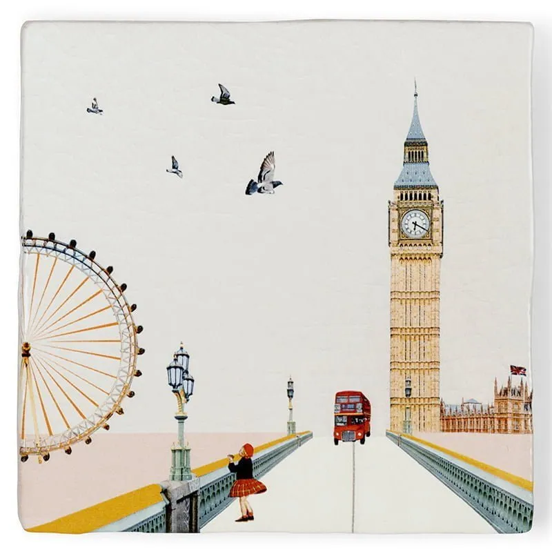 Storytiles Delft Blue Eye on London Wandfliese S 10x10 cm Städte