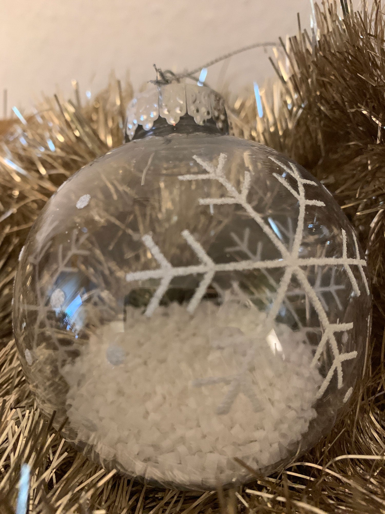 LS-LebenStil Weihnachtskugeln 8cm Klar 3er bruchsicher