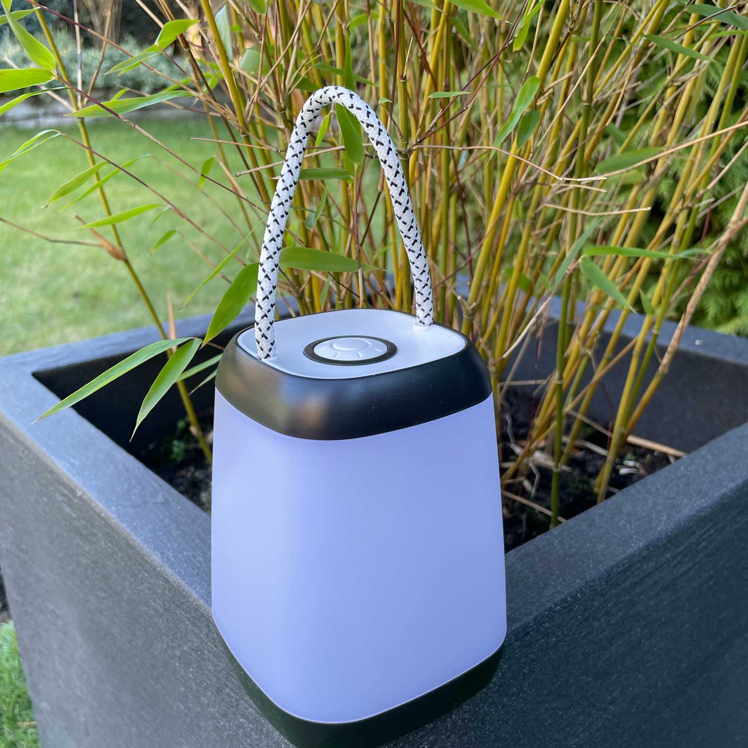 LS-LebenStil Garten & Camping LED Camping-Leuchte 12x9cm Schwarz