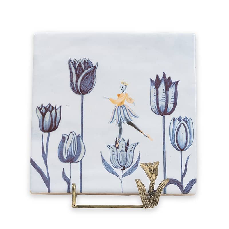 Storytiles Holdie Golden Tulip Fliesenhalter Gold Tulpe