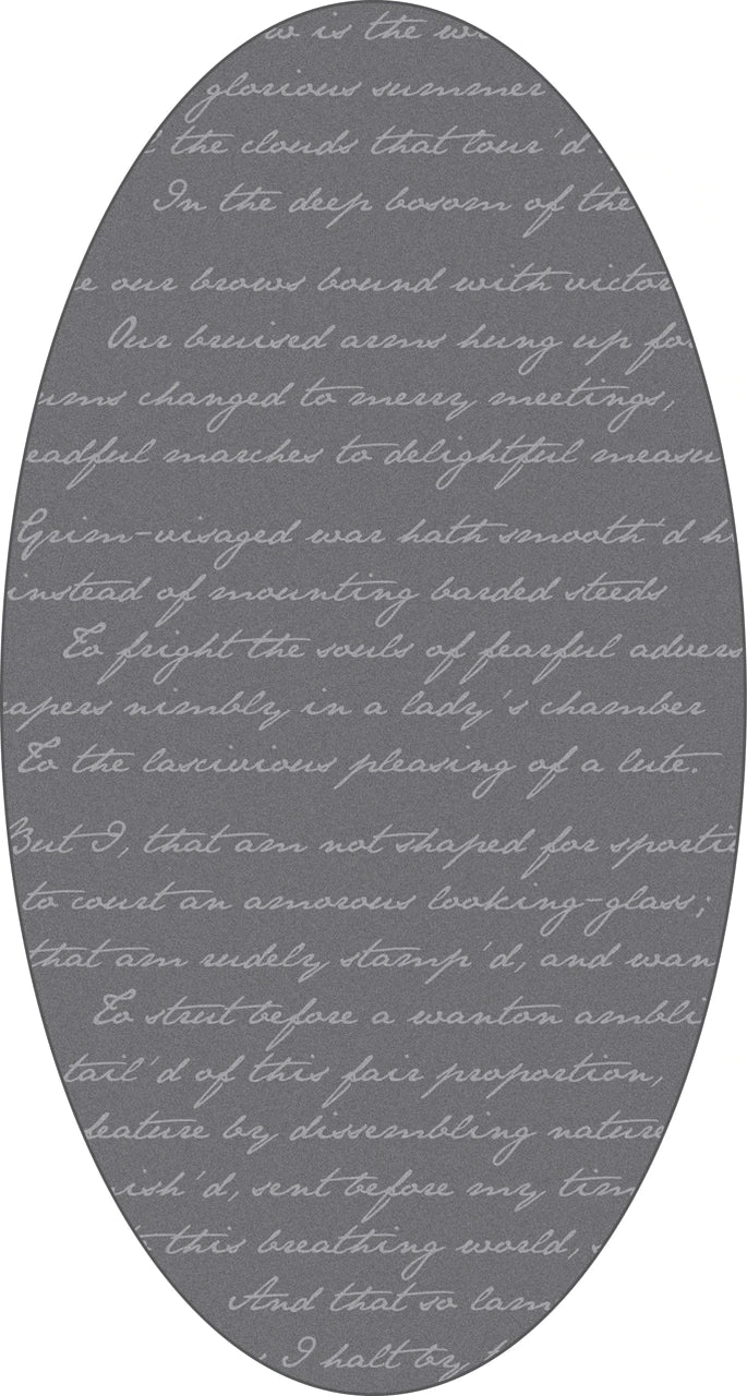 Mineheart Rugs Richard III Oval Teppich Amethyst Text