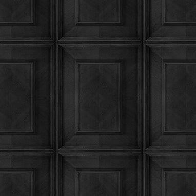 Mineheart Wallpaper Dutch Inlay Tapete Charcoal Paneel