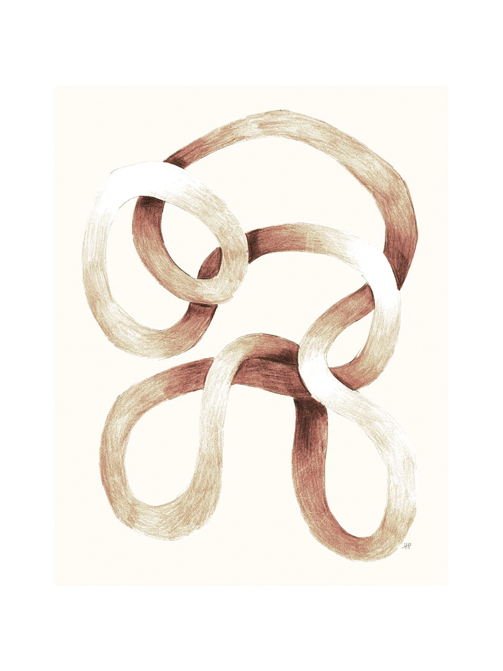 The Poster Club Mekong Forever Poster 30x40 cm beige