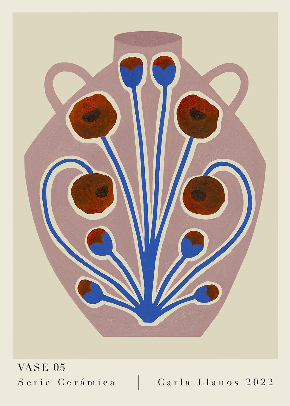 The Poster Club Art Prints Vase 05 Poster 30x40 cm bunt