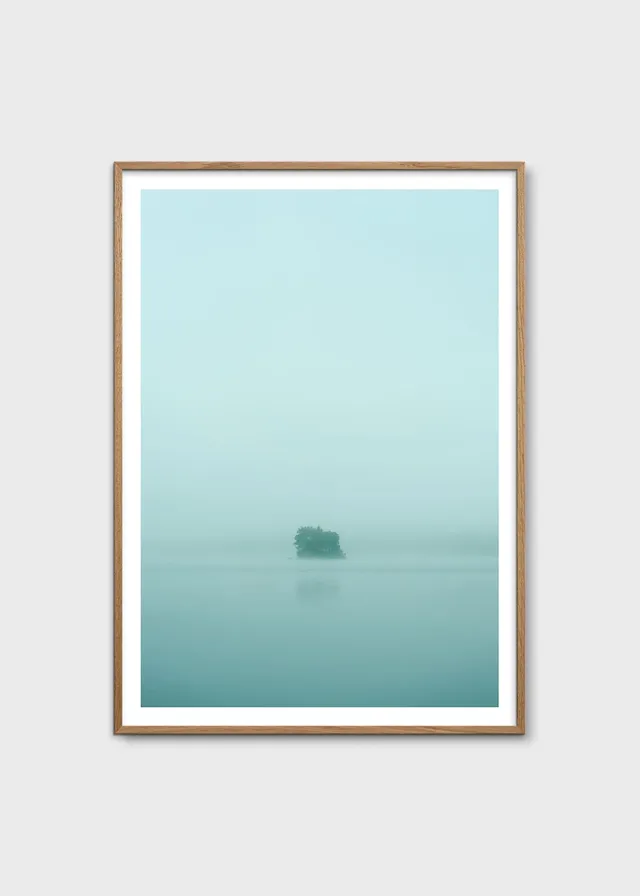 The Poster Club Art Prints Island Fotoposter 30x40 cm hellblau