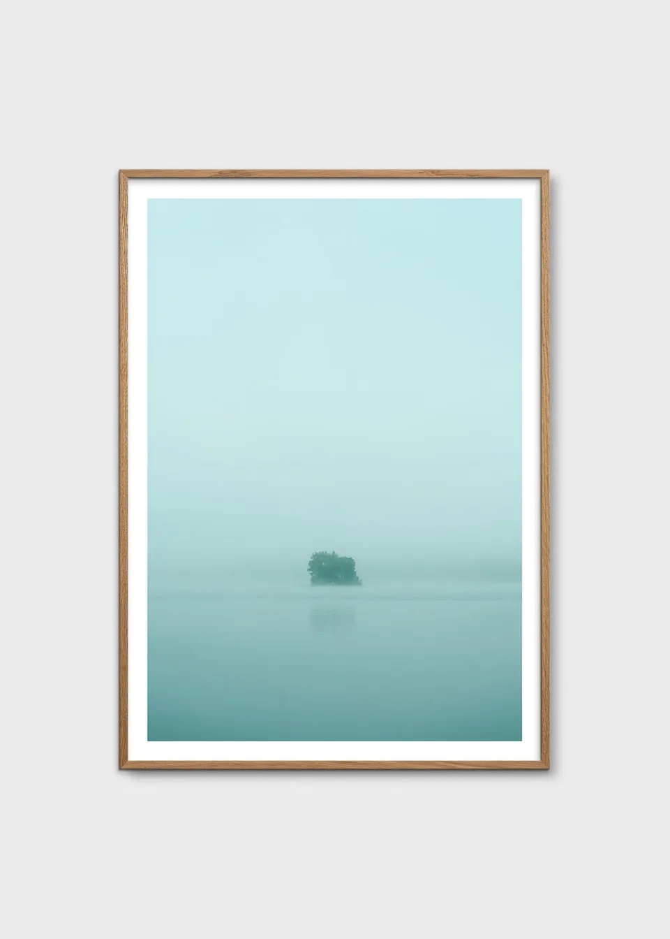 The Poster Club Art Prints Island Fotoposter 30x40 cm hellblau